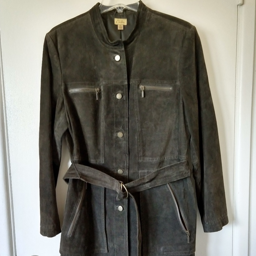 Caslon genuine leather jacket